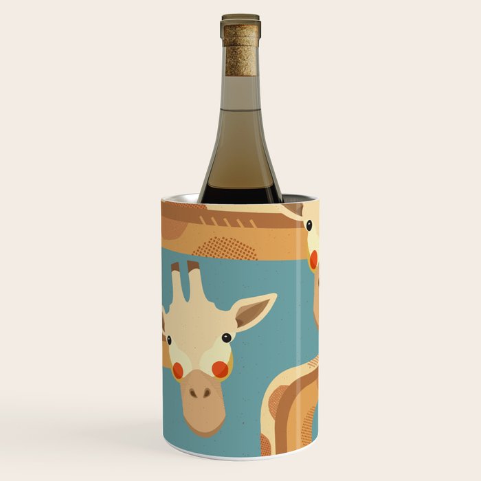 Giraffe, Animal Portrait Wine Chiller Gallery Image 2