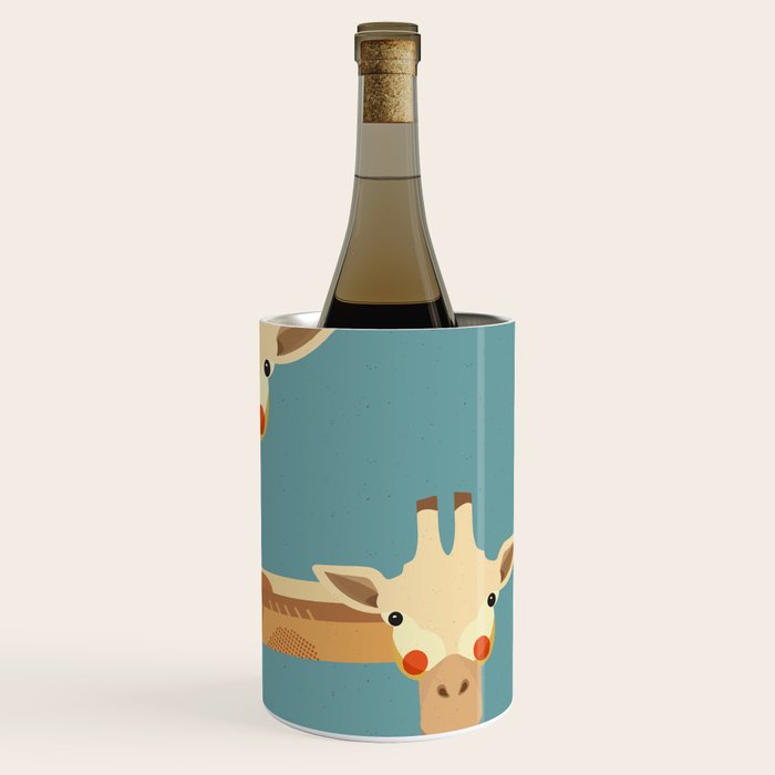 Giraffe, Animal Portrait Wine Chiller Gallery Image 3