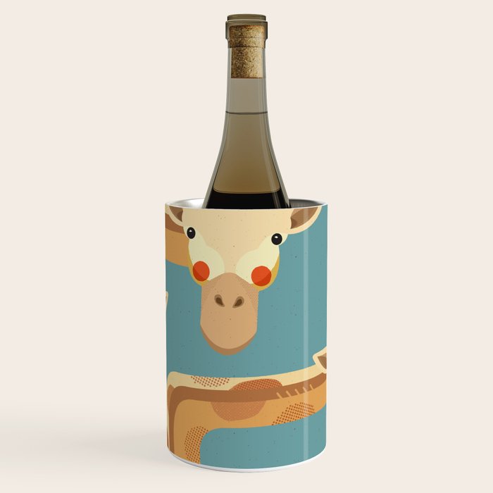 Giraffe, Animal Portrait Wine Chiller Gallery Image 1