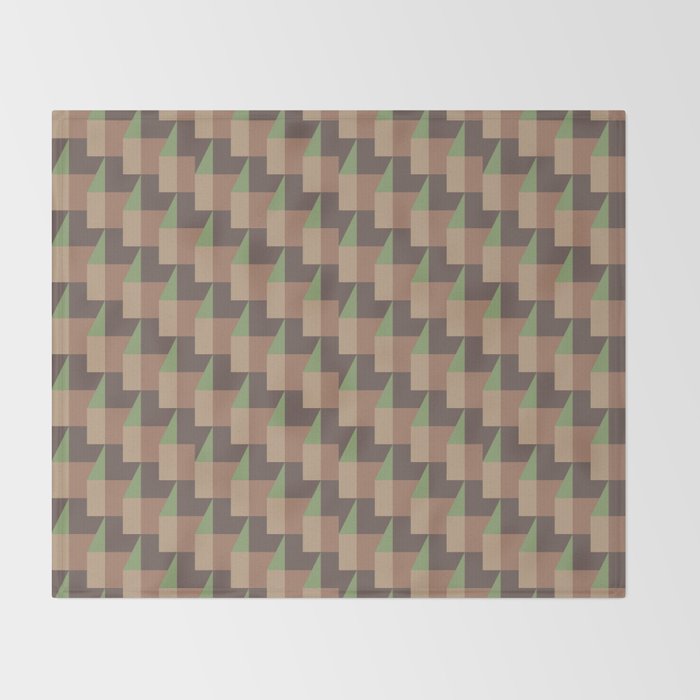 VERANDA CYPRUS MOCHA Inspired by PANTONE 17 1230 Mocha Mousse Throw Blanket Gallery Image 2