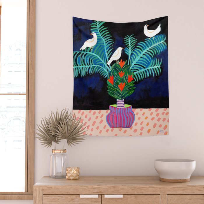 Three Little Birds Wall Tapestry Gallery Image 2