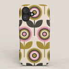 Mid Mod Flowers iPhone Case Gallery Image 1