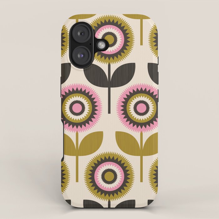 Mid Mod Flowers iPhone Case Gallery Image 1