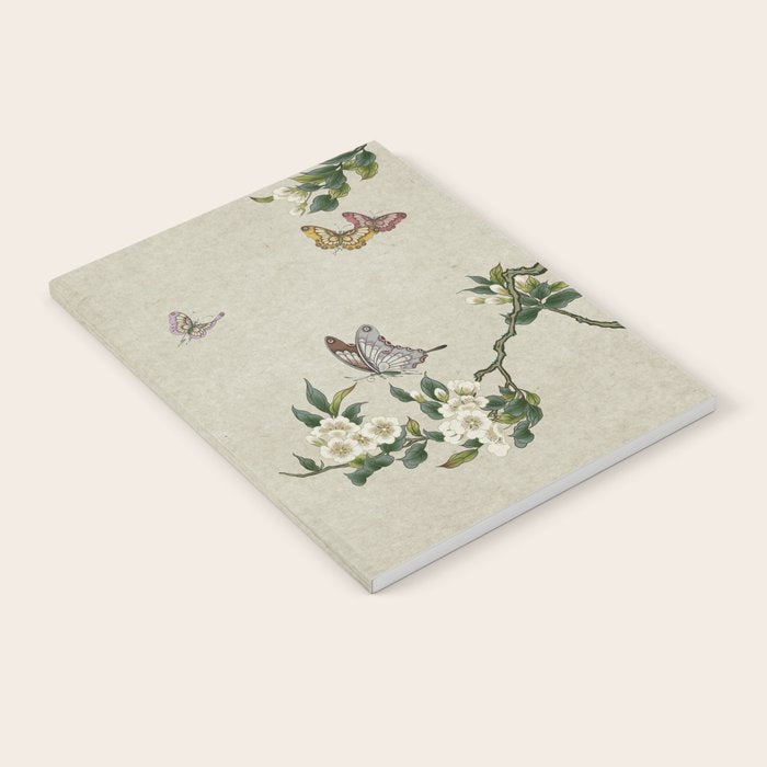 Pear flowers and butterflies type A - Minhwa : Koreafolkpainting Notebook Gallery Image 2
