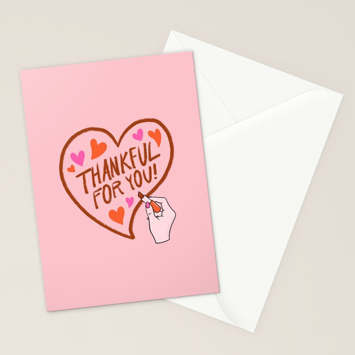 Thankful For You Stationery Card Gallery Image 2