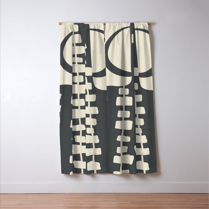 Tribal Pot 6 Window Curtain Gallery Image 3