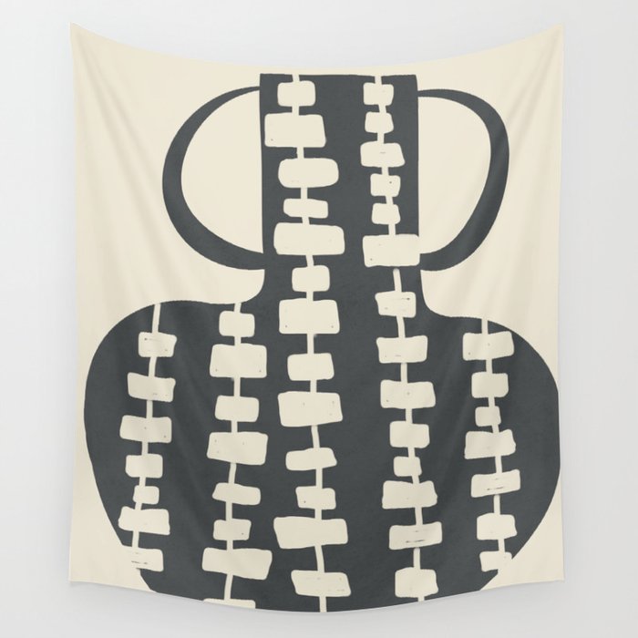 Tribal Pot 6 Wall Tapestry Gallery Image 4