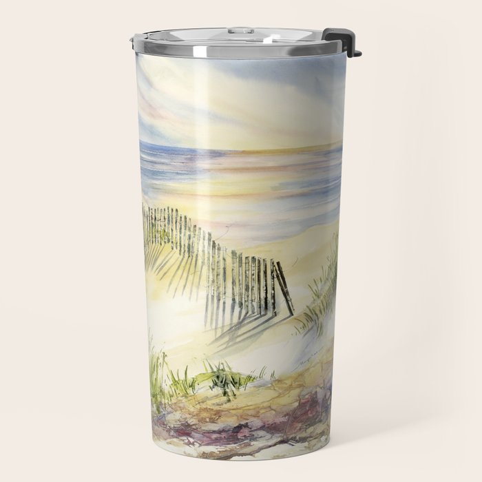 Sand Dune Shadows Along Lake Michigan Travel Mug Gallery Image 2