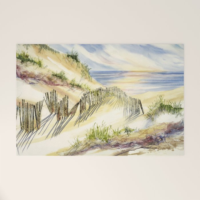 Sand Dune Shadows Along Lake Michigan Welcome Mat Gallery Image 1