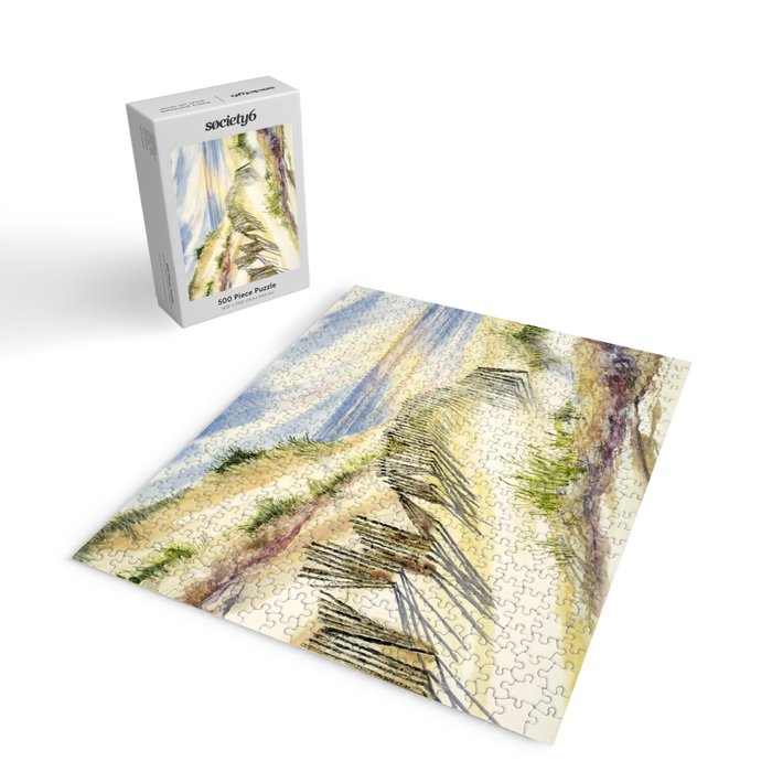 Sand Dune Shadows Along Lake Michigan Jigsaw Puzzle Gallery Image 2