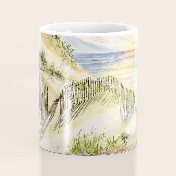 Sand Dune Shadows Along Lake Michigan Coffee Mug Gallery Image 4