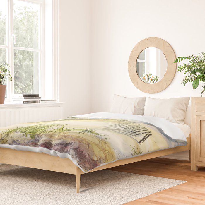 Sand Dune Shadows Along Lake Michigan Duvet Cover Gallery Image 2