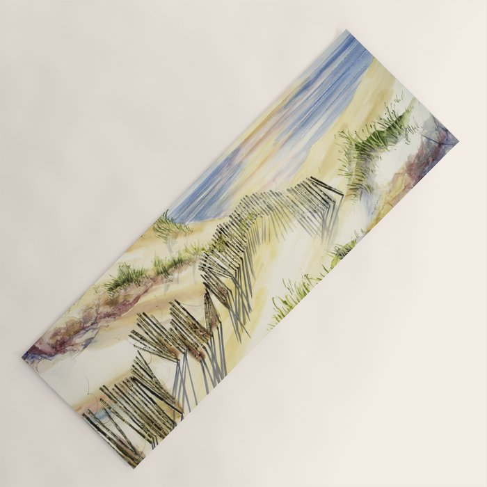 Sand Dune Shadows Along Lake Michigan Yoga Mat Gallery Image 1