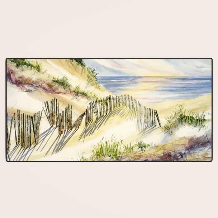 Sand Dune Shadows Along Lake Michigan Desk Mat Gallery Image 3