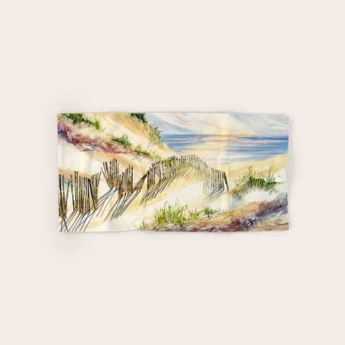 Sand Dune Shadows Along Lake Michigan Bath Towel Gallery Image 1