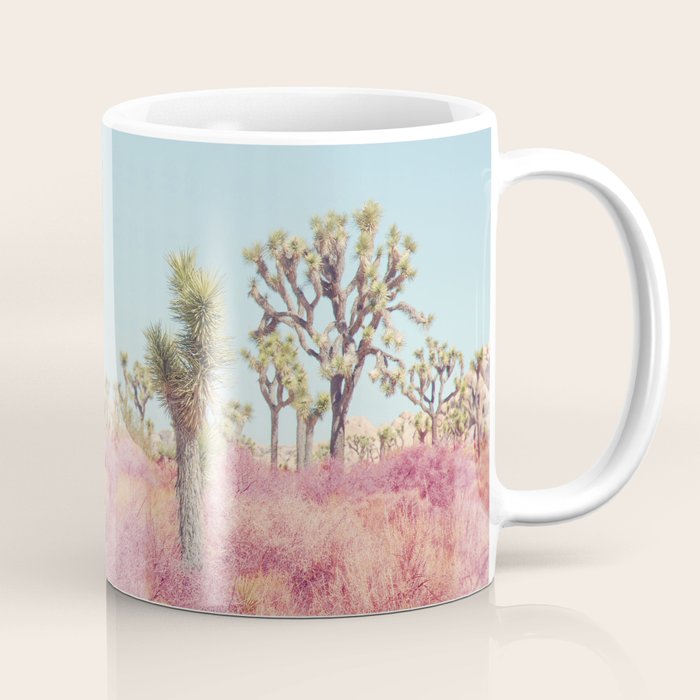 Surreal Pink Desert - Joshua Tree Landscape Photography Coffee Mug Gallery Image 1