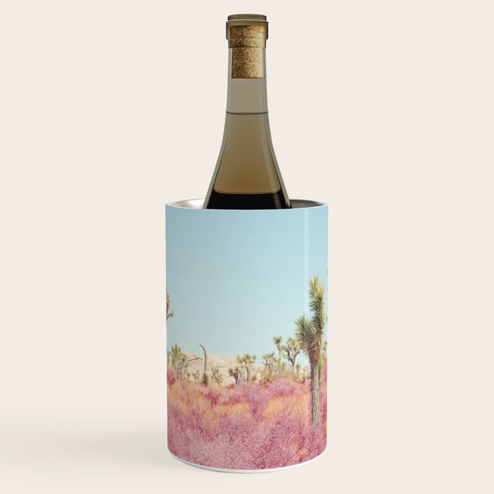 Surreal Pink Desert - Joshua Tree Landscape Photography Wine Chiller Gallery Image 1
