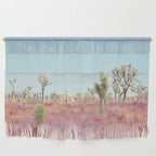 Surreal Pink Desert - Joshua Tree Landscape Photography Wall Hanging Gallery Image 1