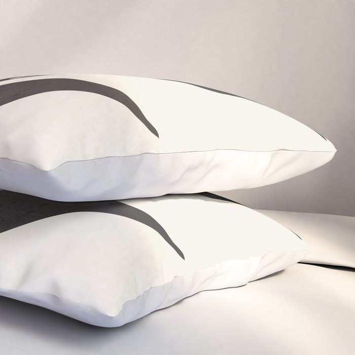 Abstract Minimal Plant Pillow Sham Gallery Image 3