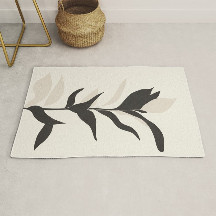 Abstract Minimal Plant Rug Gallery Image 1