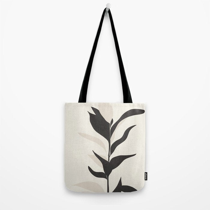 Abstract Minimal Plant Tote Bag Gallery Image 2