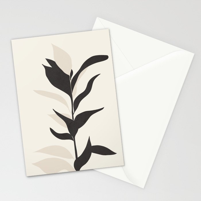 Abstract Minimal Plant Stationery Card Gallery Image 2