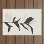 Abstract Minimal Plant Outdoor Rug Gallery Image 1