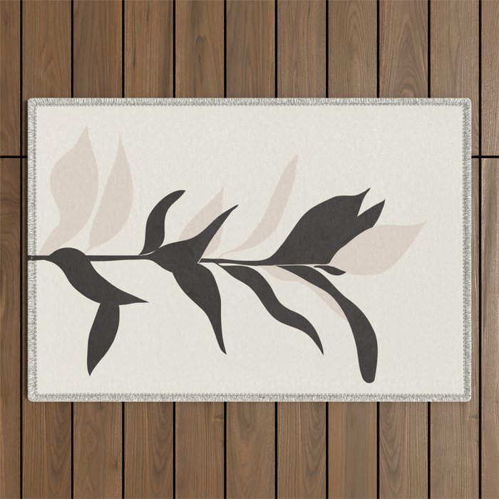 Abstract Minimal Plant Outdoor Rug Gallery Image 1