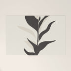 Abstract Minimal Plant Welcome Mat Gallery Image 1