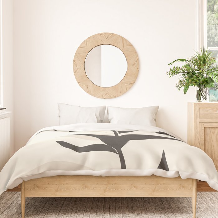 Abstract Minimal Plant Duvet Cover Gallery Image 3