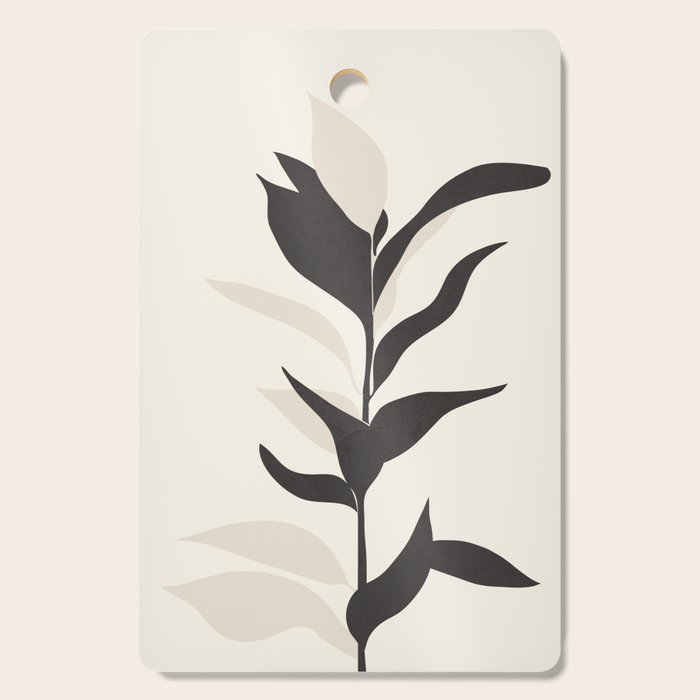 Abstract Minimal Plant Cutting Board Gallery Image 1