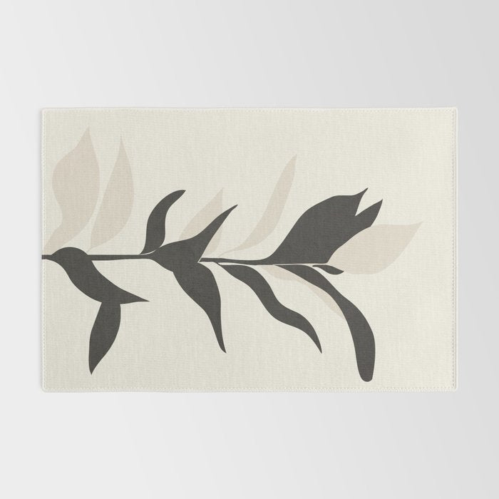 Abstract Minimal Plant Rug Gallery Image 2