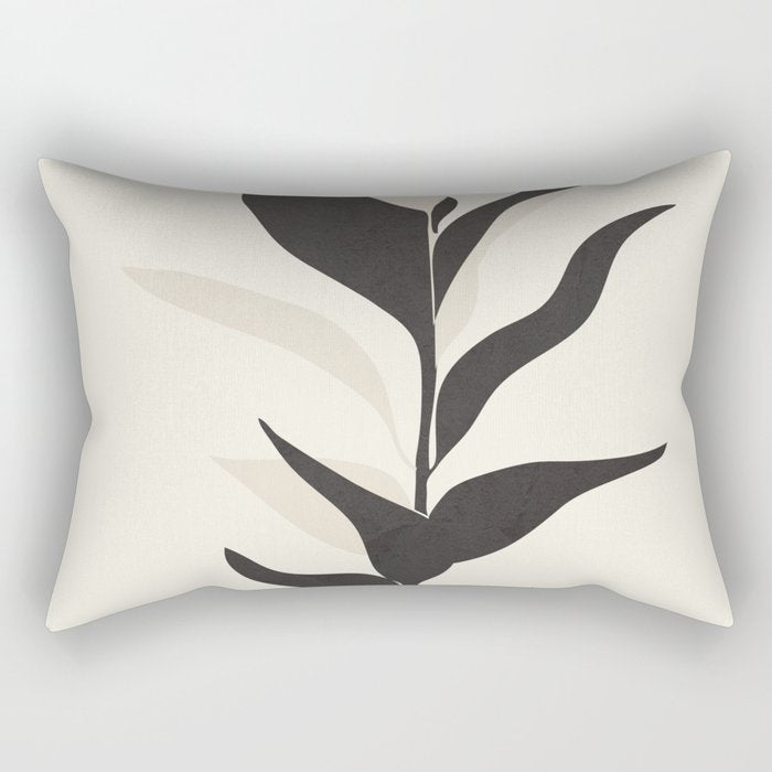 Abstract Minimal Plant Rectangular Pillow Gallery Image 1