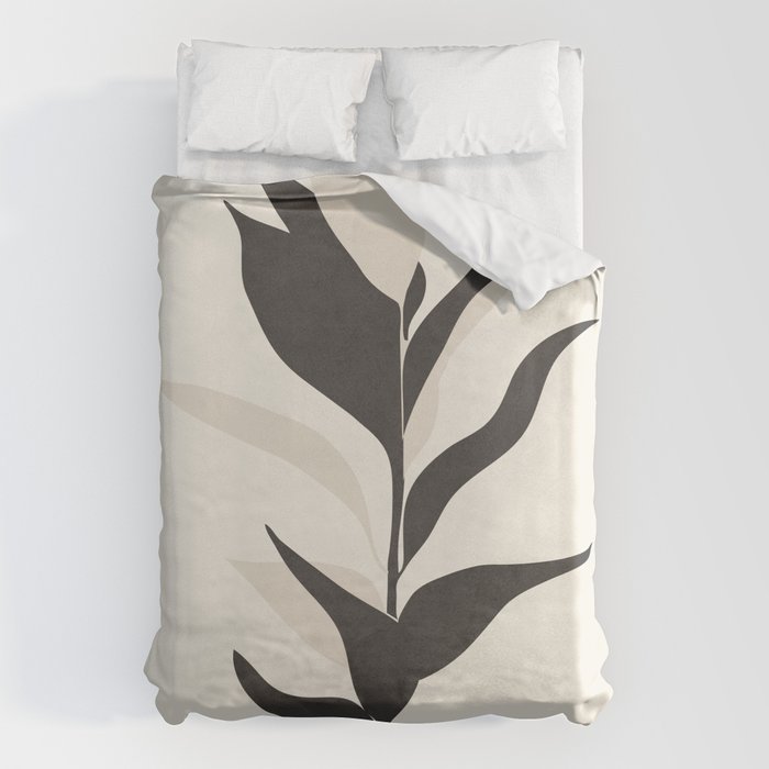 Abstract Minimal Plant Duvet Cover Gallery Image 1