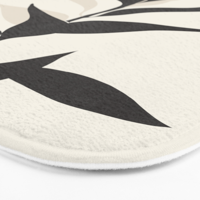 Abstract Minimal Plant Bath Mat Gallery Image 3