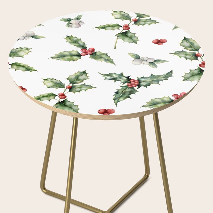 Christmas Holly Side Table Gallery Image 2