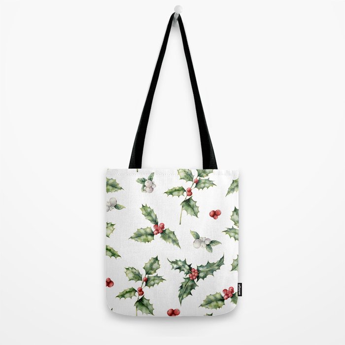 Christmas Holly Tote Bag Gallery Image 2