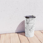 Minimal Line Art Woman Face II Travel Mug Gallery Image 4