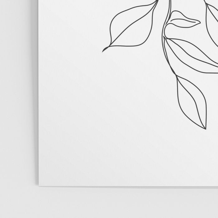 Minimal Line Art Woman Face II Poster Gallery Image 3