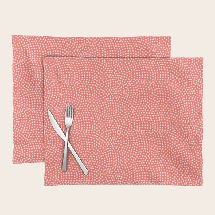 Living Coral Samekomon Spring Summer Placemat Gallery Image 1