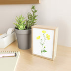 yellow buttercup flower watercolor Mini Art Print Gallery Image 2