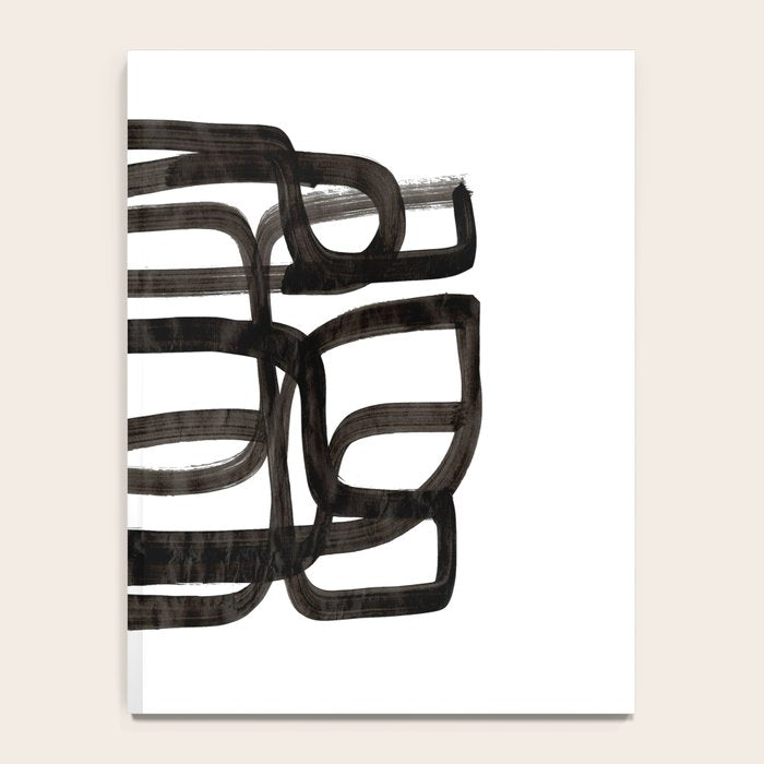 'Writing On The Wall' Mid Century Modern Fun Abstract Shapes  Notebook Gallery Image 4