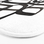 'Writing On The Wall' Mid Century Modern Fun Abstract Shapes  Bath Mat Gallery Image 3