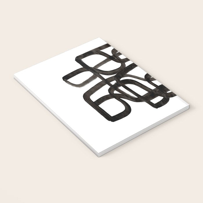'Writing On The Wall' Mid Century Modern Fun Abstract Shapes  Notebook Gallery Image 3