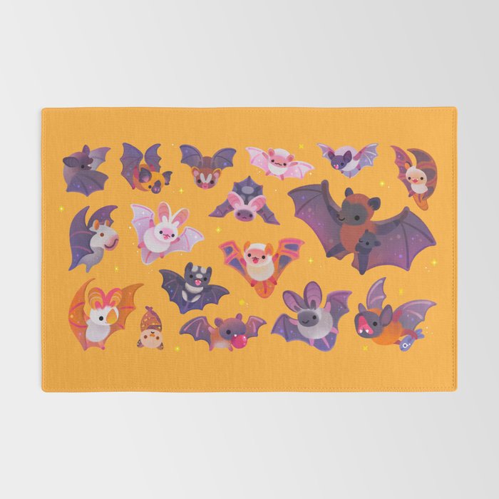 Bat - yellow Rug Gallery Image 2