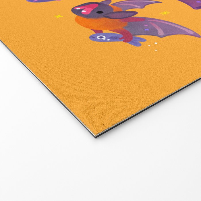 Bat - yellow Welcome Mat Gallery Image 2