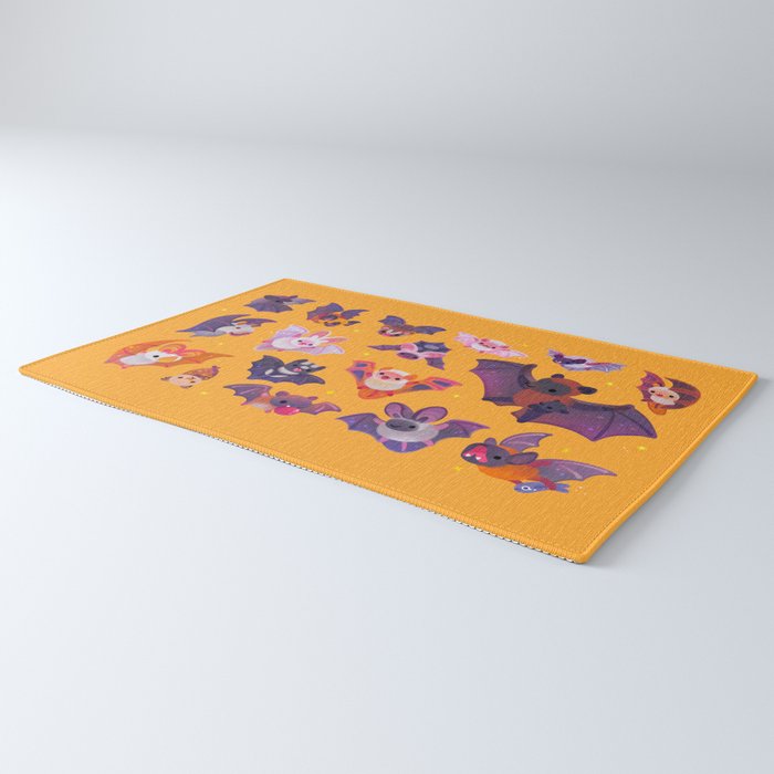 Bat - yellow Rug Gallery Image 3