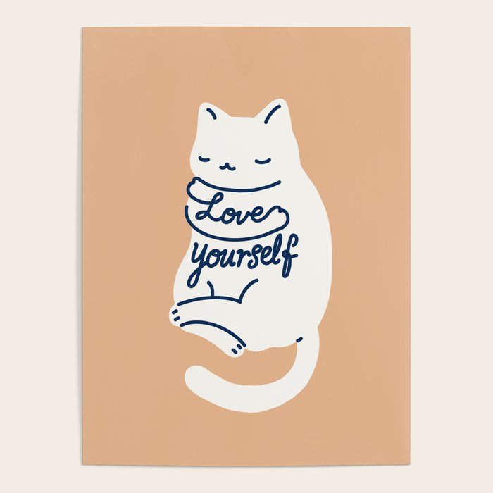 Love Yourself Cat Poster Gallery Image 1