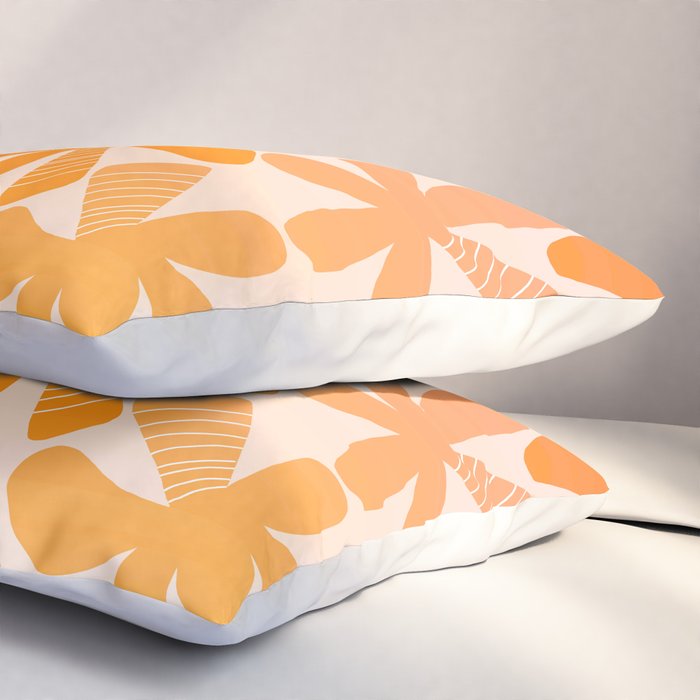 Retro Palms - ombre sunset Pillow Sham Gallery Image 3