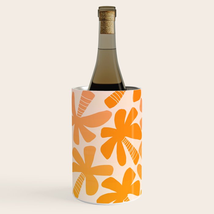 Retro Palms - ombre sunset Wine Chiller Gallery Image 1